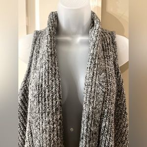 Sweater Vest - high/low grey Med